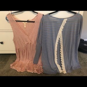 Matilda Jane and Umgee Tops Large